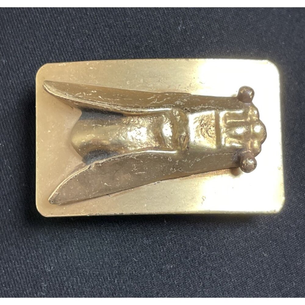 Rare Cicada Insect Bug Vintage Belt Buckle